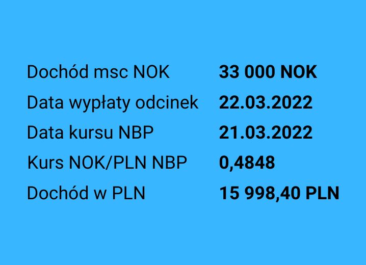 Przeliczanie NOK/PLN | Podatek w Norwegii | NorEkspert